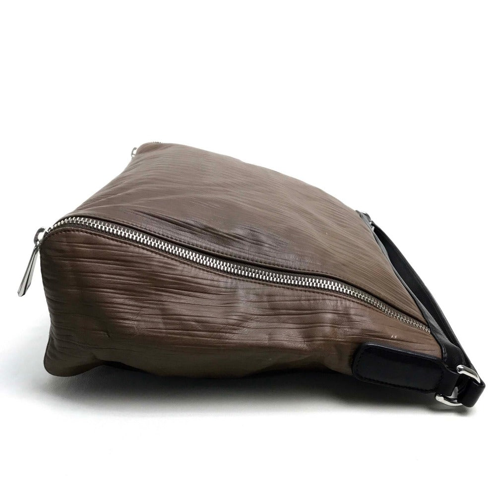 Furla Shoulder Bag leather Brown Tote Bag unisex(Unisex) Used Authentic