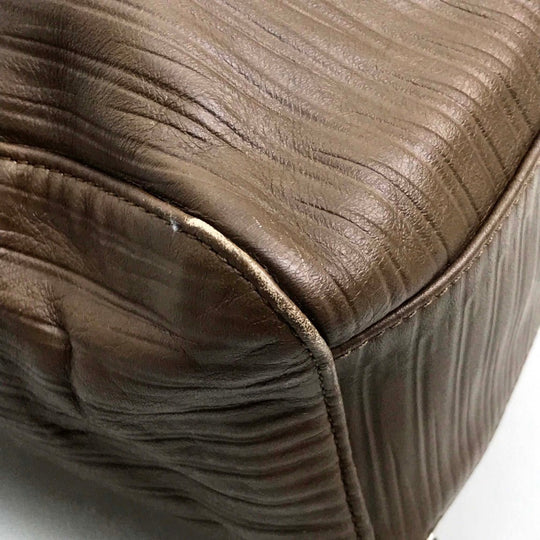 Furla Shoulder Bag leather Brown Tote Bag unisex(Unisex) Used Authentic