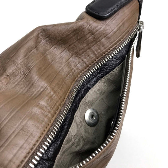Furla Shoulder Bag leather Brown Tote Bag unisex(Unisex) Used Authentic