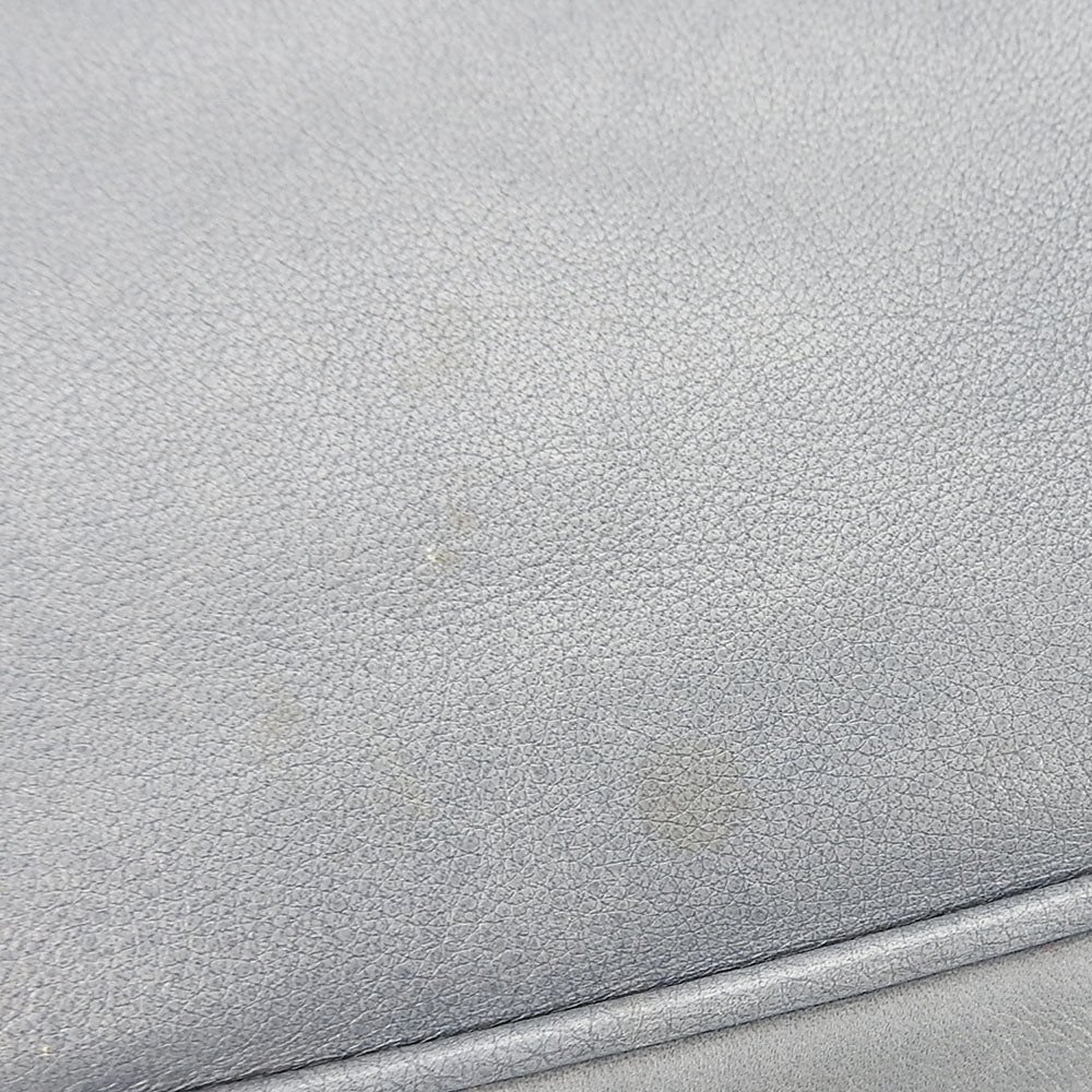 BALLY Shoulder Bag leather blue Women Used Authentic