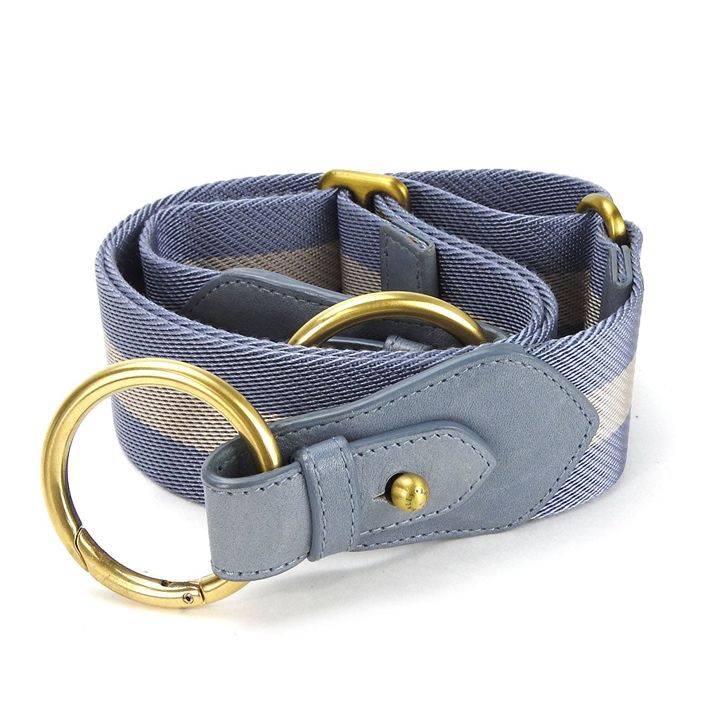 BALLY Shoulder Bag leather blue Women Used Authentic