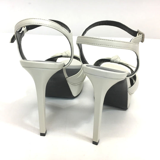 SAINT LAURENT PARIS Sandals 385297 leather white ribbon Candy tribute Women 36 Used Authentic