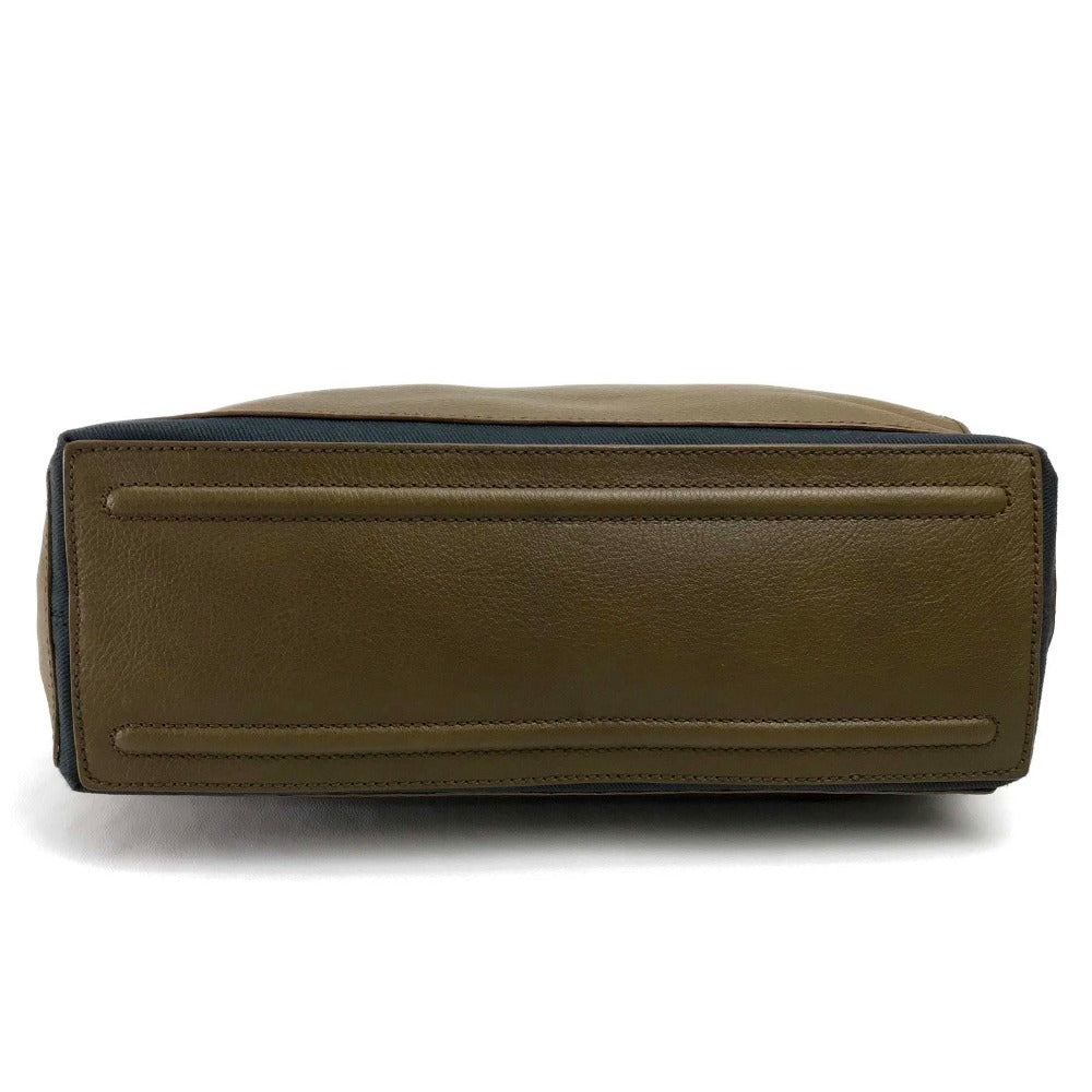 YVES SAINT LAURENT Shoulder Bag 265707 Canvas / leather Brown Muse toe Sling bag Women Used Authentic