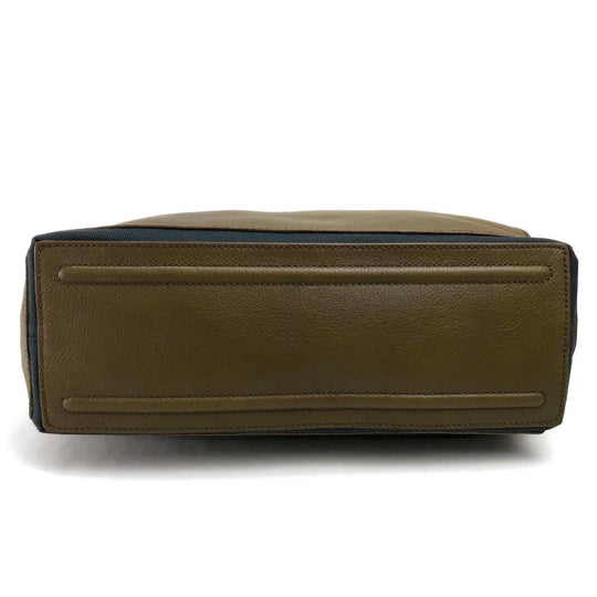 YVES SAINT LAURENT Shoulder Bag 265707 Canvas / leather Brown Muse toe Sling bag Women Used Authentic