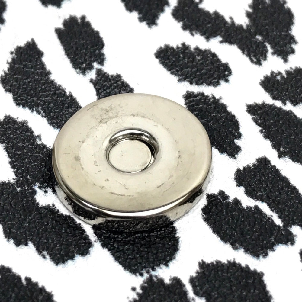 SAINT LAURENT PARIS Clutch bag 326079 Calf leather black Cassandra Leopard Women Used Authentic