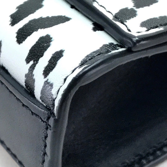 SAINT LAURENT PARIS Clutch bag 326079 Calf leather black Cassandra Leopard Women Used Authentic