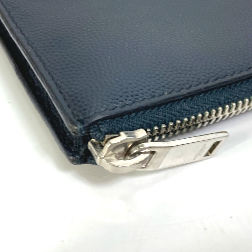SAINT LAURENT PARIS Clutch bag 397294 leather Dark navy Pouch Classic Saint Laurent Mini Zip Tablet Sleeve mens Used Authentic