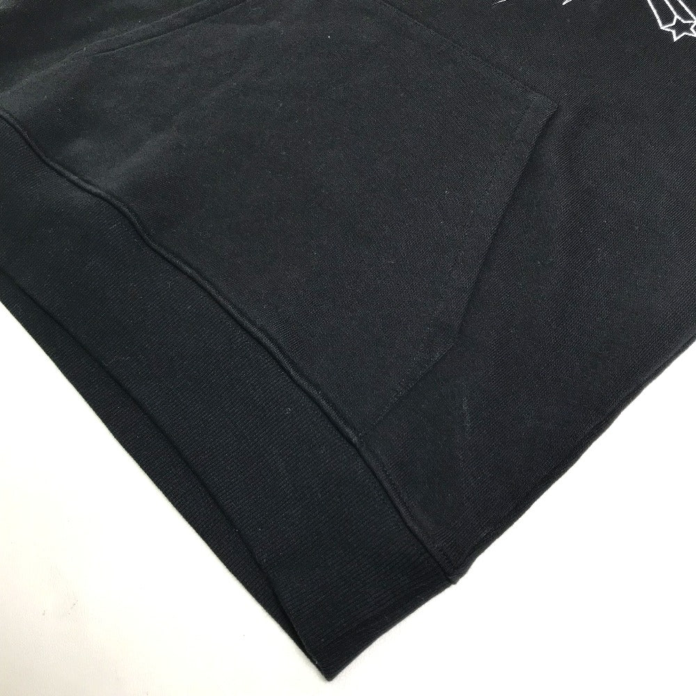 SAINT LAURENT PARIS Hoodie 605507 cotton black Jardin Majorelle Hoodie Hoodie mens XS Used Authentic