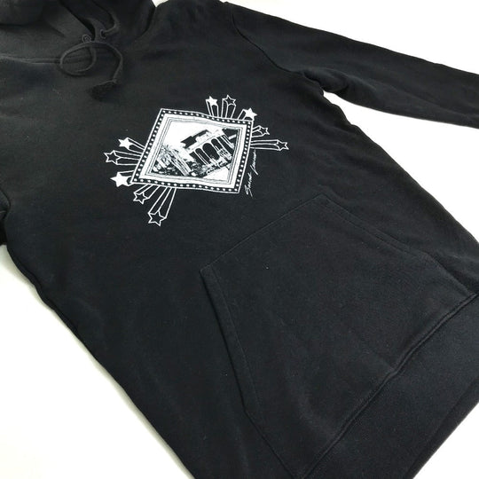 SAINT LAURENT PARIS Hoodie 605507 cotton black Jardin Majorelle Hoodie Hoodie mens XS Used Authentic