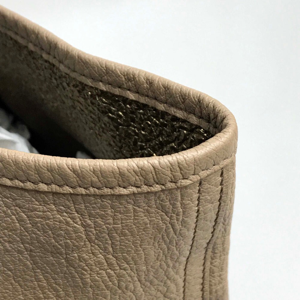 YVES SAINT LAURENT Tote Bag 265702 leather beige reversible Neo-double Women Used Authentic