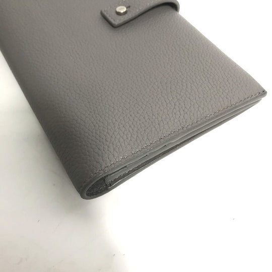 YVES SAINT LAURENT Long Wallet Purse 504981 leather gray Long wallet Sac de Jules Women Used Authentic
