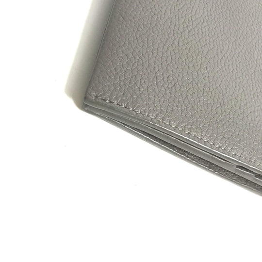 YVES SAINT LAURENT Long Wallet Purse 504981 leather gray Long wallet Sac de Jules Women Used Authentic