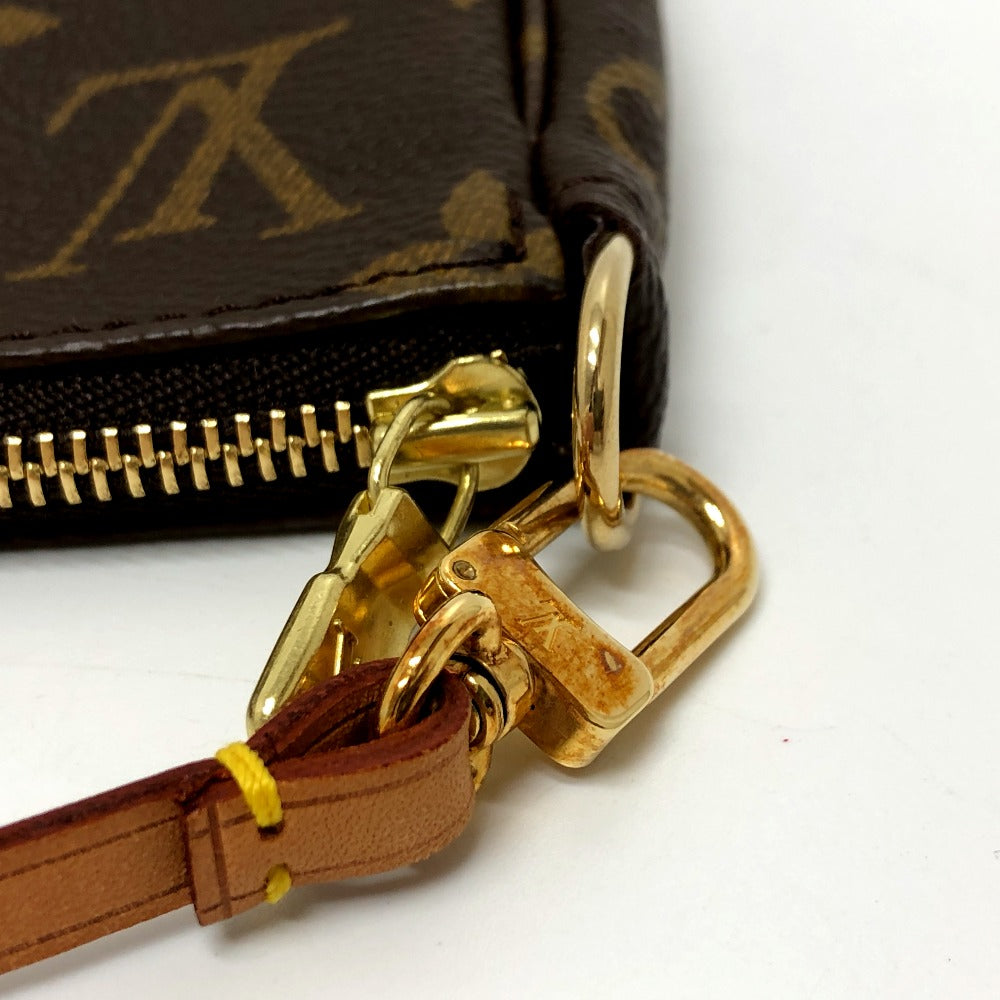 LOUIS VUITTON Accessory pouch M51980 Monogram canvas Brown Women Used Authentic