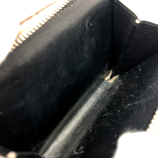 SAINT LAURENT PARIS Folded wallet 668319 leather Brown logo Women Used Authentic