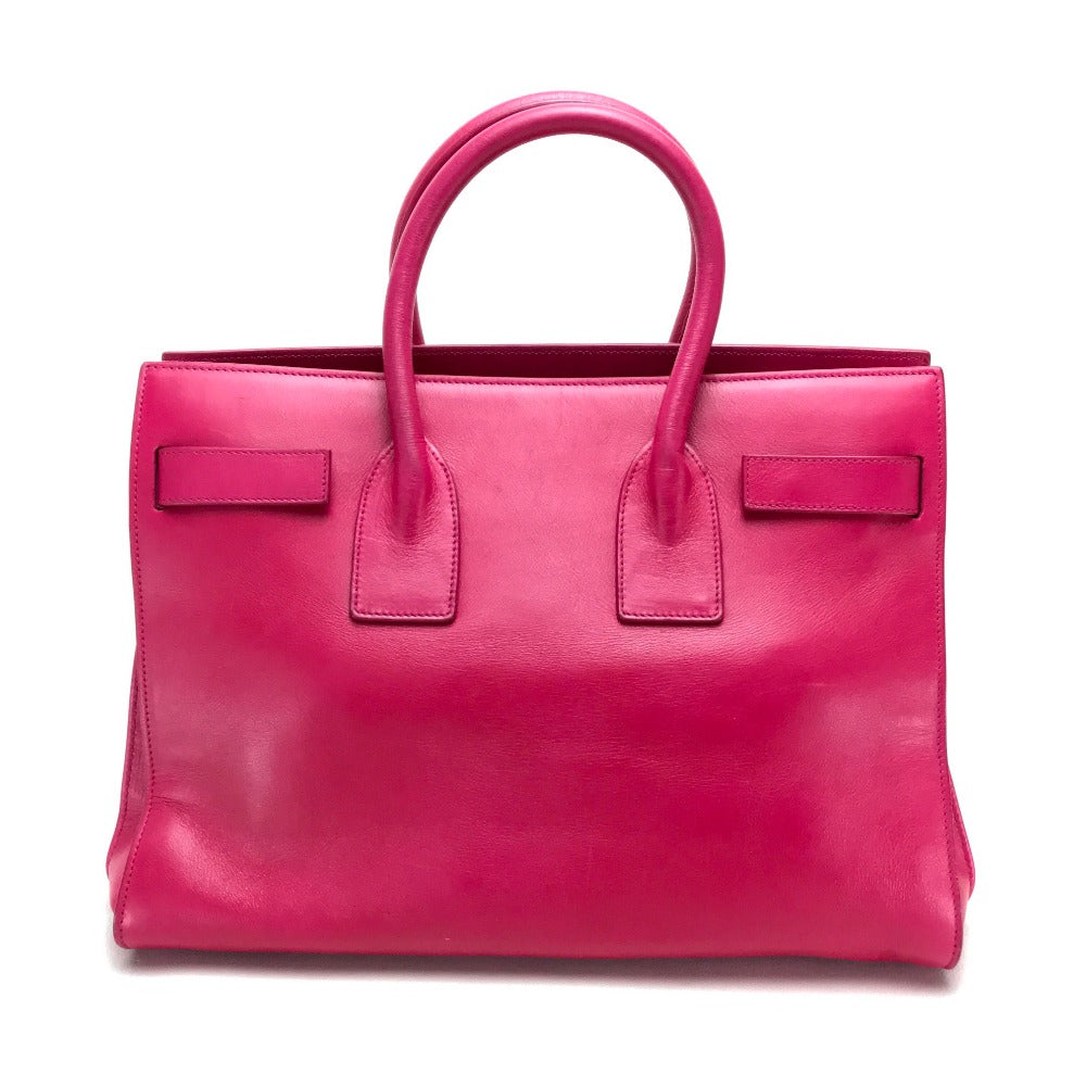 SAINT LAURENT PARIS Tote Bag 324823 leather Fusha pink Small Classic Sac de Jour Women Used Authentic