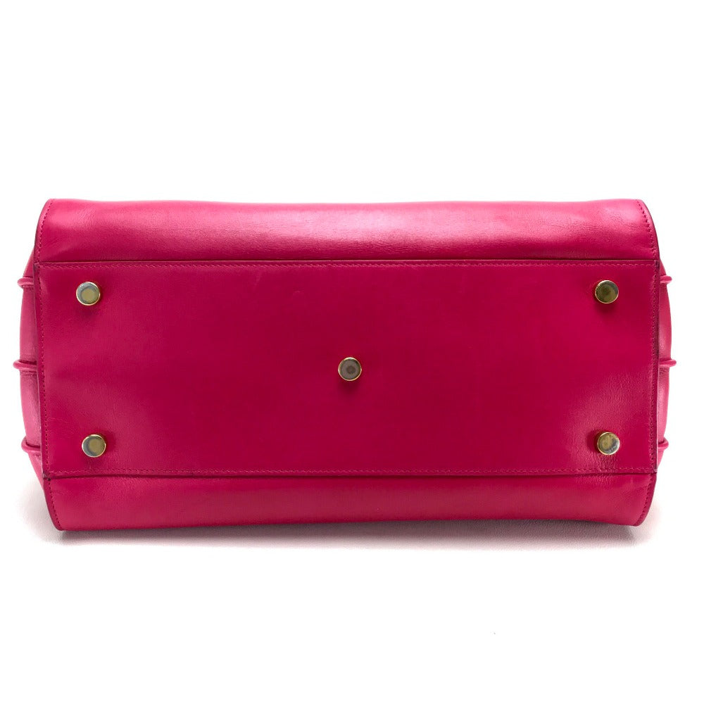 SAINT LAURENT PARIS Tote Bag 324823 leather Fusha pink Small Classic Sac de Jour Women Used Authentic