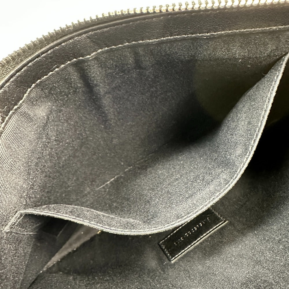 SAINT LAURENT PARIS Clutch bag 565722 Coated canvas, leather gray Pouch RIVE GAUCHE mens Used Authentic