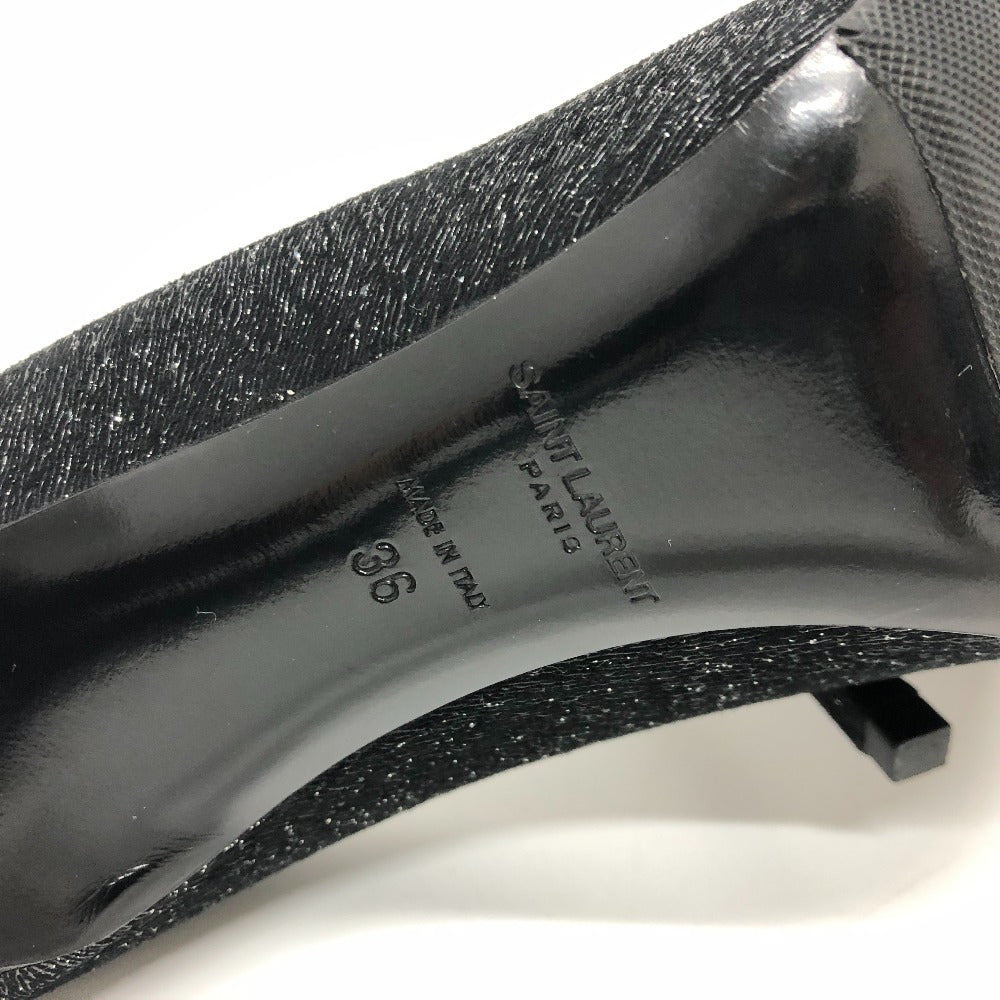SAINT LAURENT pumps 315534 Leather, Leather black Women 36 Used Authentic