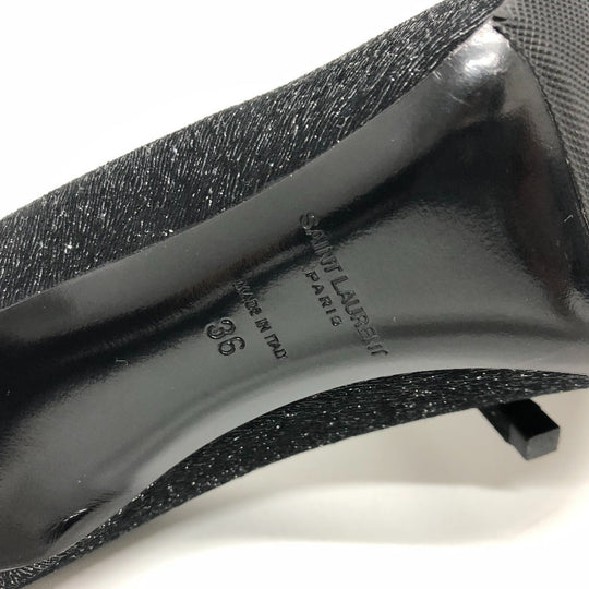 SAINT LAURENT pumps 315534 Leather, Leather black Women 36 Used Authentic