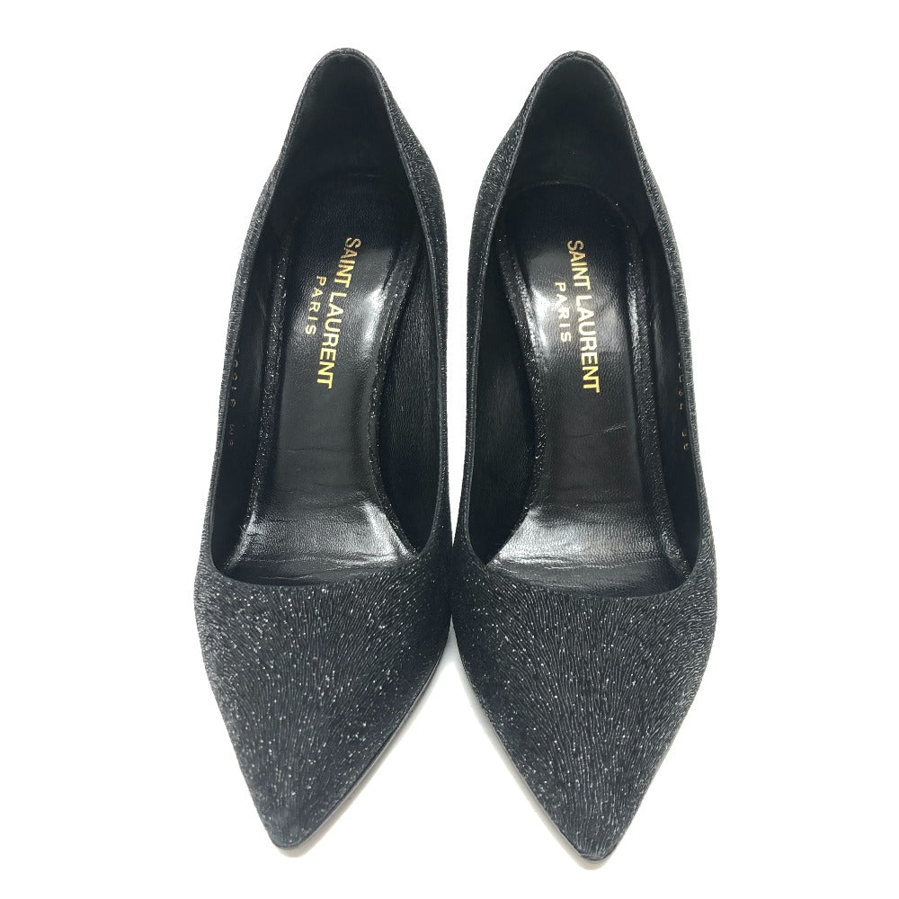 SAINT LAURENT pumps 315534 Leather, Leather black Women 36 Used Authentic