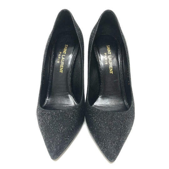 SAINT LAURENT pumps 315534 Leather, Leather black Women 36 Used Authentic