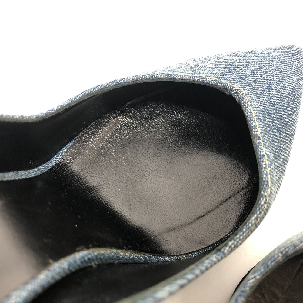 SAINT LAURENT pumps 416482 denim , denim blue denim Women 36 Used Authentic