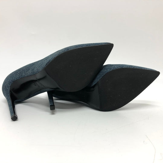 SAINT LAURENT pumps 416482 denim , denim blue denim Women 36 Used Authentic