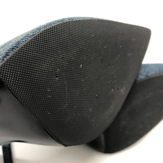 SAINT LAURENT pumps 416482 denim , denim blue denim Women 36 Used Authentic