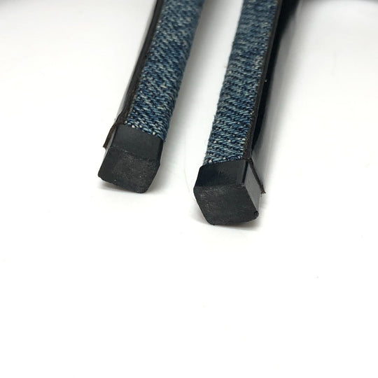 SAINT LAURENT pumps 416482 denim , denim blue denim Women 36 Used Authentic