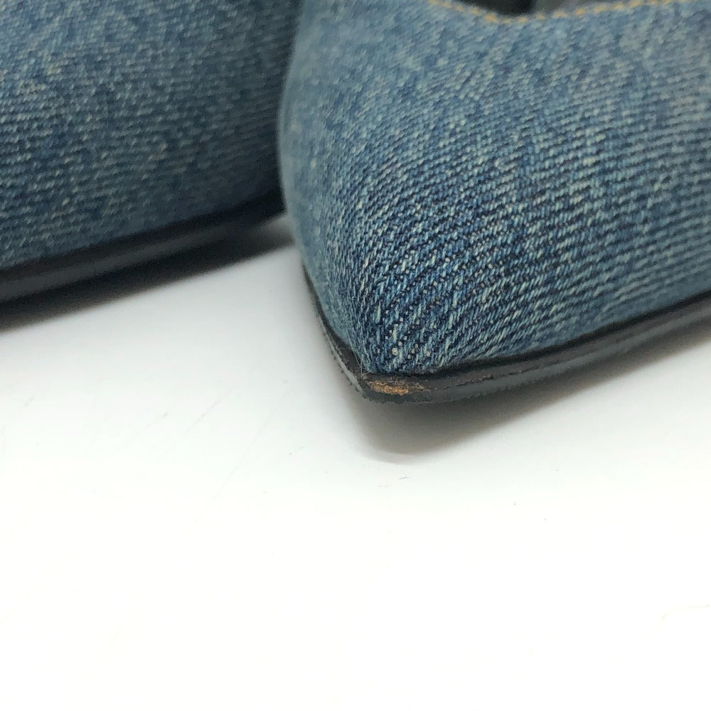 SAINT LAURENT pumps 416482 denim , denim blue denim Women 36 Used Authentic