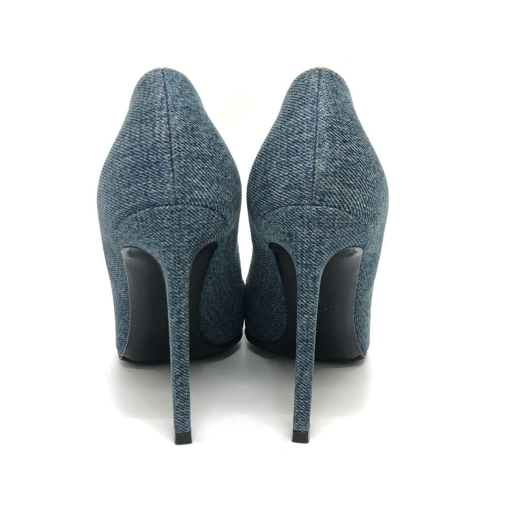 SAINT LAURENT pumps 416482 denim , denim blue denim Women 36 Used Authentic