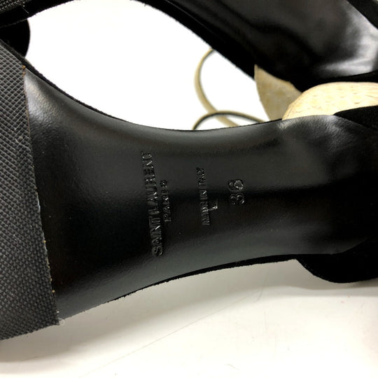 SAINT LAURENT PARIS pumps 521499 leather black By color 36