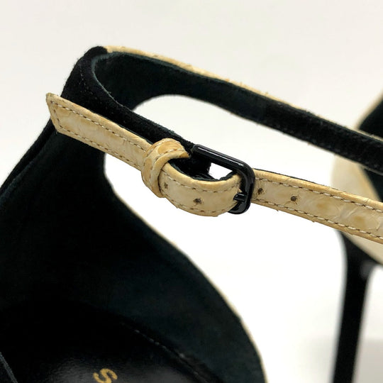 SAINT LAURENT PARIS pumps 521499 leather black By color 36