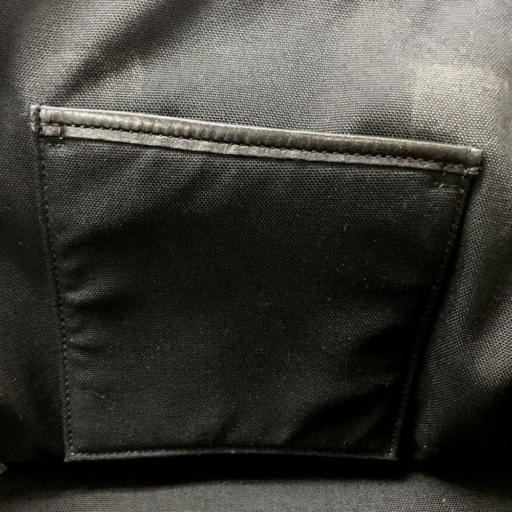 SAINT LAURENT PARIS Backpack 435988 canvas Black x white Skull Pattern Women Used Authentic