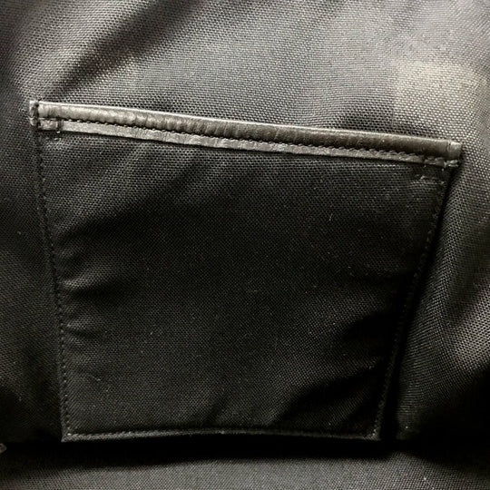 SAINT LAURENT PARIS Backpack 435988 canvas Black x white Skull Pattern Women Used Authentic
