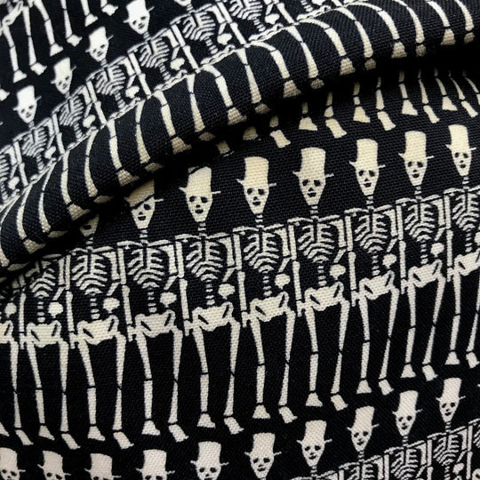 SAINT LAURENT PARIS Backpack 435988 canvas Black x white Skull Pattern Women Used Authentic