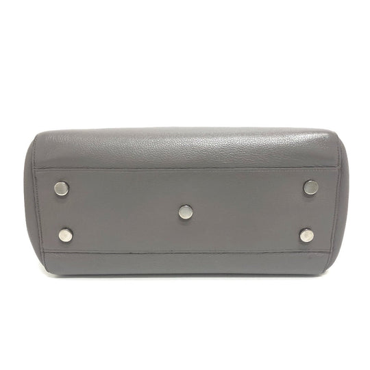 SAINT LAURENT Handbag leather gray Hippopotamus Gauche