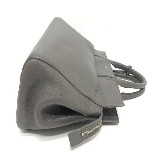 SAINT LAURENT Handbag leather gray Hippopotamus Gauche