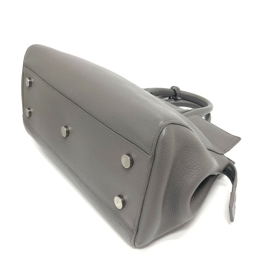 SAINT LAURENT Handbag leather gray Hippopotamus Gauche