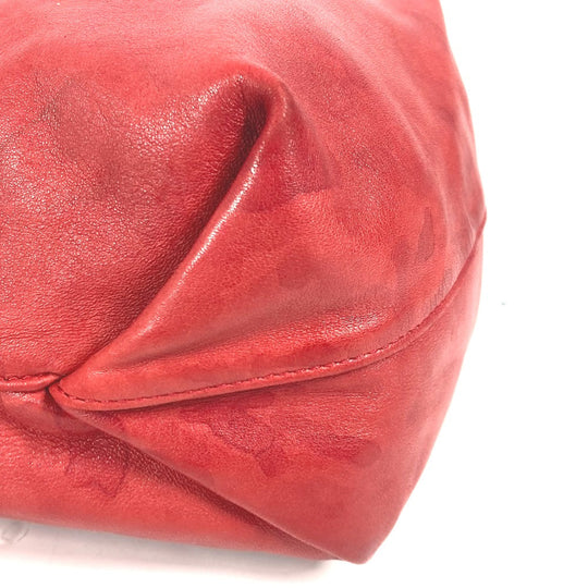 SAINT LAURENT PARIS Shoulder Bag 583328 leather Red With porch Teddy Small Women Used Authentic