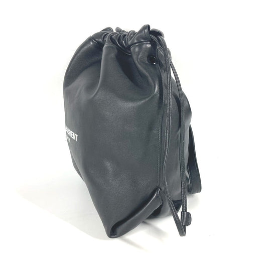SAINT LAURENT PARIS Shoulder Bag 538447 leather black With porch Teddy Women Used Authentic