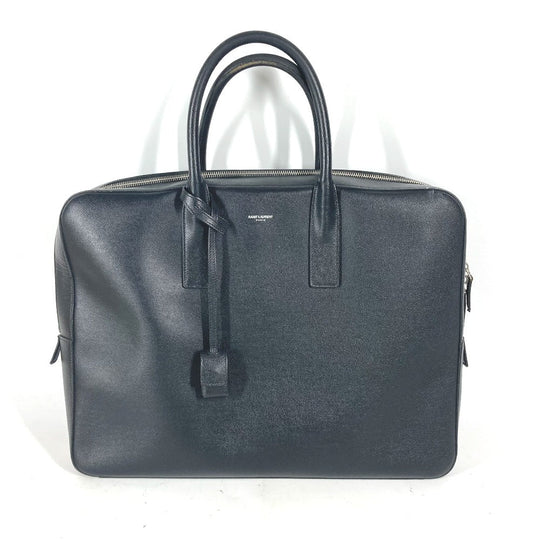 SAINT LAURENT PARIS Business bag 342606 leather black Classic Museum mens Used Authentic