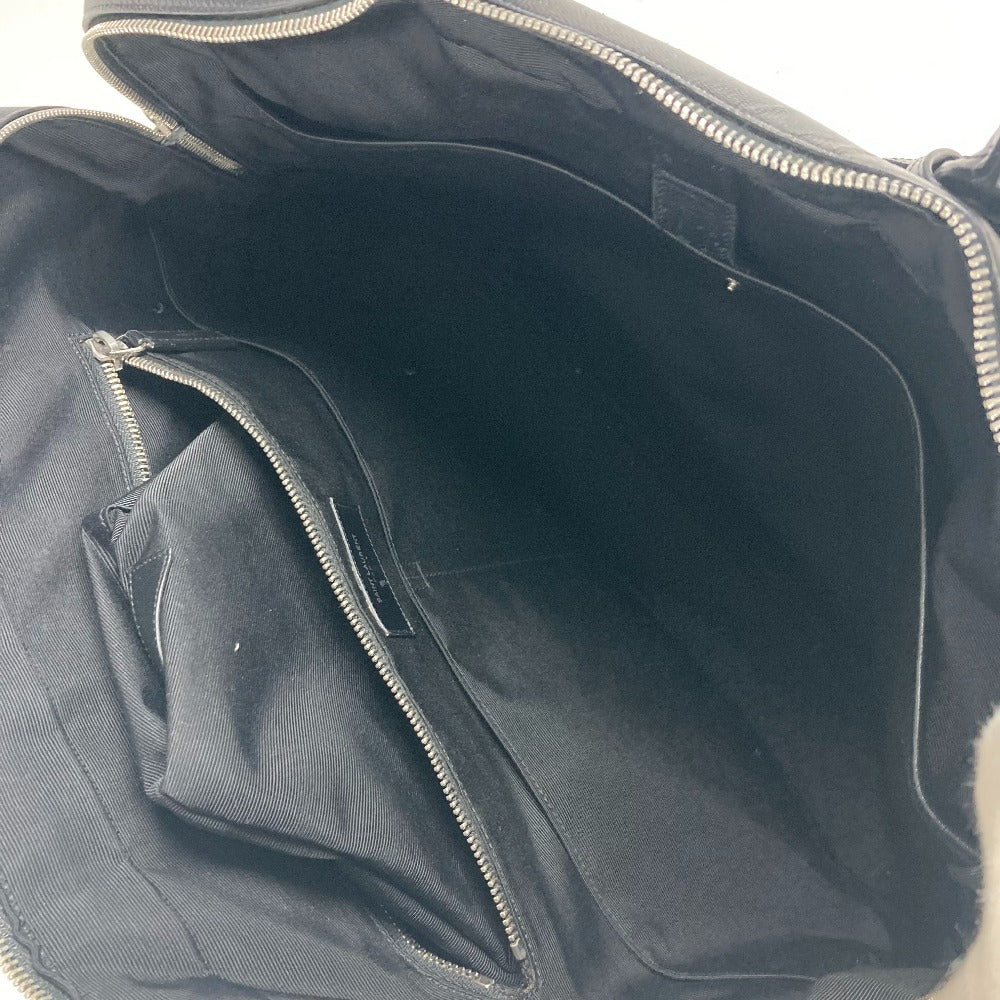 SAINT LAURENT PARIS Business bag 342606 leather black Classic Museum mens Used Authentic
