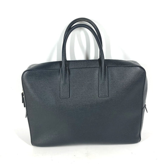 SAINT LAURENT PARIS Business bag 342606 leather black Classic Museum mens Used Authentic