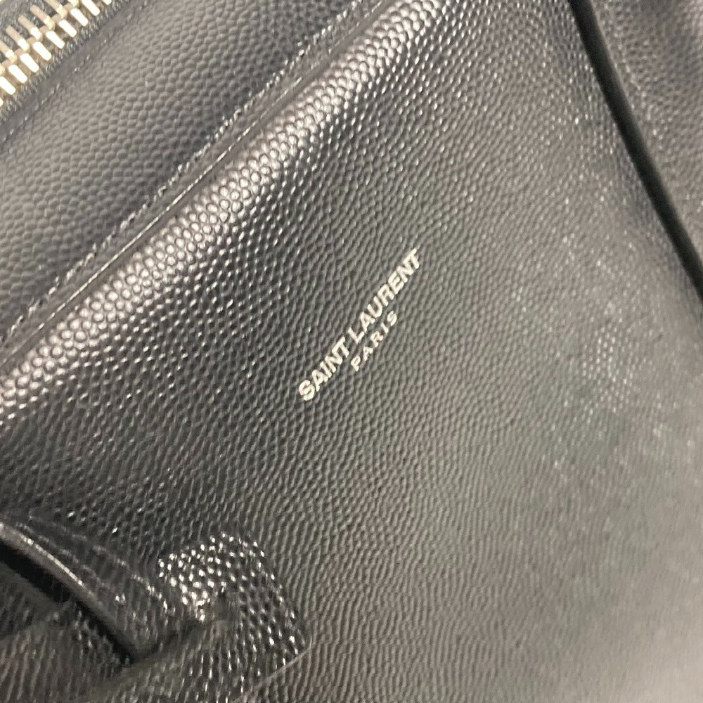 SAINT LAURENT PARIS Business bag 342606 leather black Classic Museum mens Used Authentic