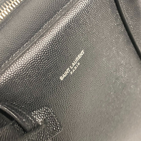 SAINT LAURENT PARIS Business bag 342606 leather black Classic Museum mens Used Authentic
