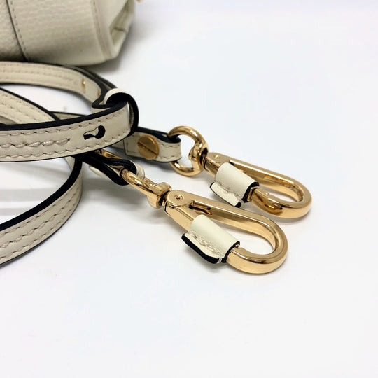 LOEWE Handbag leather white Americana 28 Women Used Authentic