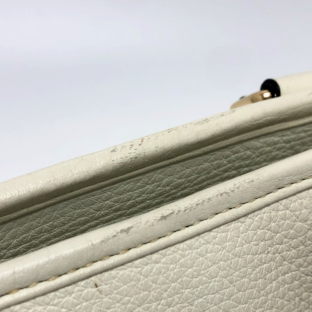 LOEWE Handbag leather white Americana 28 Women Used Authentic