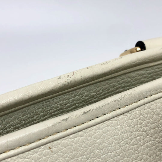 LOEWE Handbag leather white Americana 28 Women Used Authentic