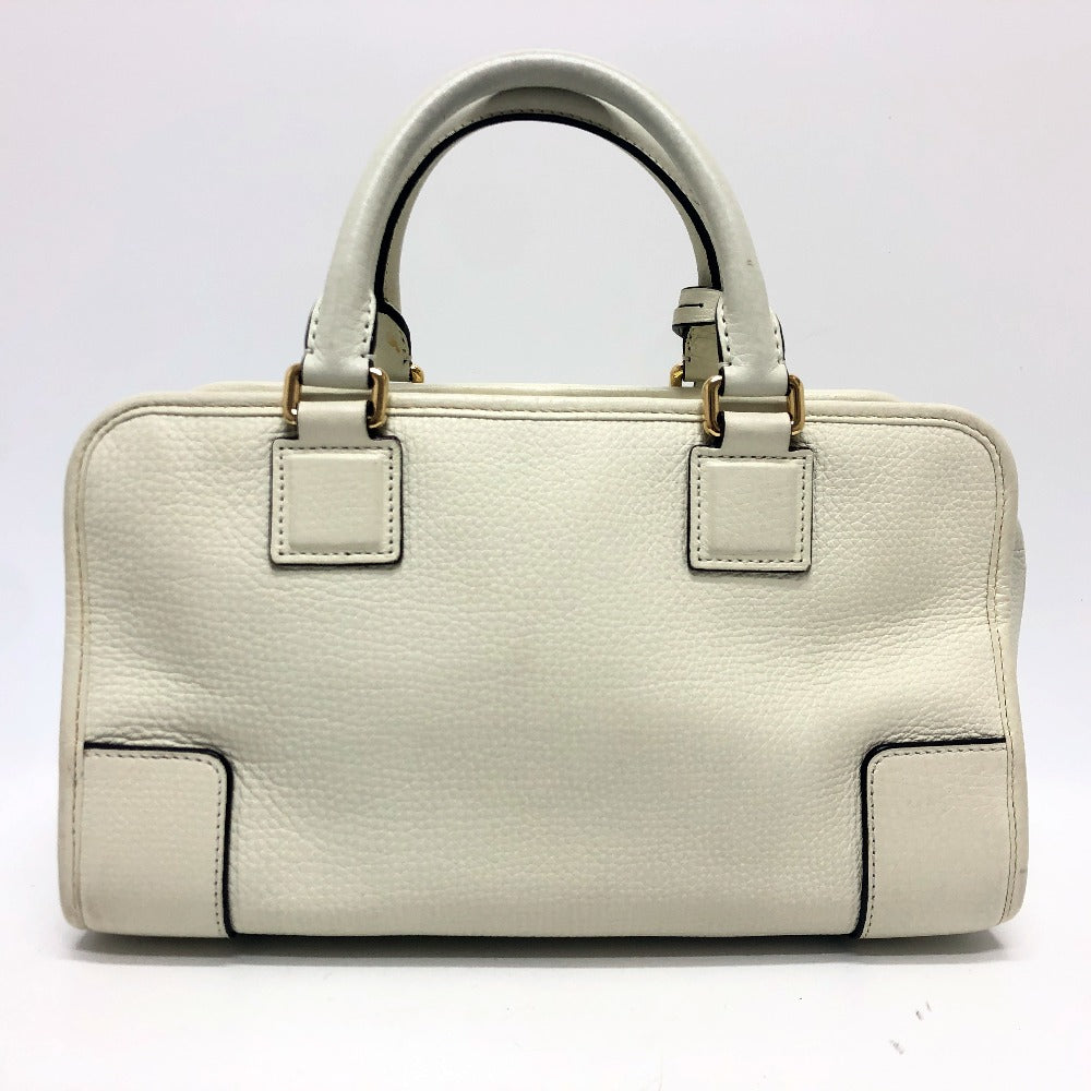 LOEWE Handbag leather white Americana 28 Women Used Authentic